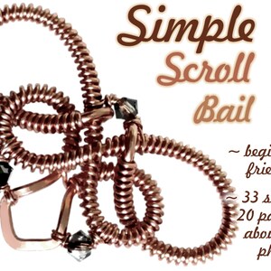 Op de afbeelding: Een tutorial voor het maken van een scroll-bedel van koperdraad met 33 stappen, 20 pagina's en ongeveer 40 foto's. De tutorial is geschikt voor beginners.