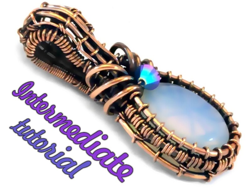 THREE wire wrapping tutorials - INTERMEDIATE to ADVANCED - No soldering - Complex & two Bezel set wire wrapped pendants, detailed ebooks diy image 8