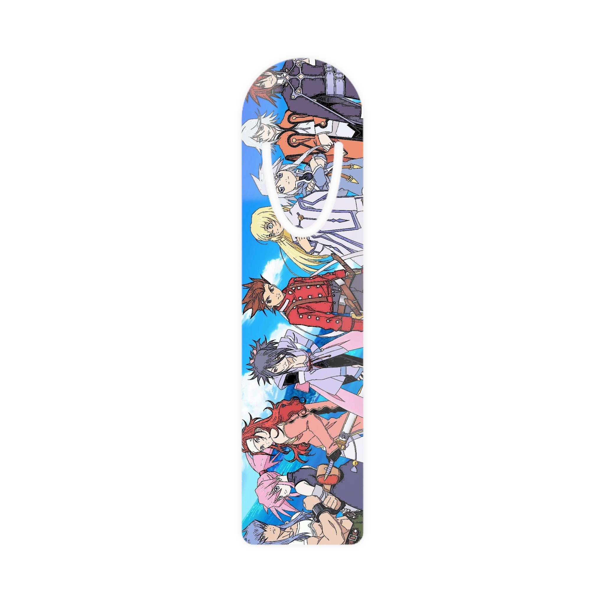 Tales of Symphonia, Lloyd Irving, Collette, Genis, Raine, Kratos, Sheena, Zelos, Presea, Regal, Aluminum, Bookmark, Video Game, Anime