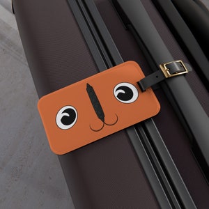Chainsaw Man, Pochita, Gezicht, Bagage, Tas, Label, ID, Acryl, Leren band, Anime, Manga