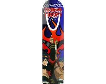 Tengen Toppa, Gurren Lagaan, Bookmark, Simon, Kamina, Anime, Who the hell do you think I am, Aluminum