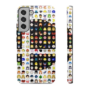 Super Smash, icone dei personaggi, custodia per telefono, videogioco, Switch