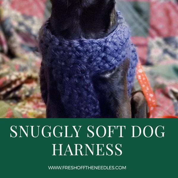 Hundegeschirr Häkelanleitung PDF druckbare Anleitung für Hunde Anfänger häkeln Hundezubehör Chihuahua Kleiner Hund DIY Welpe Geschirr stricken