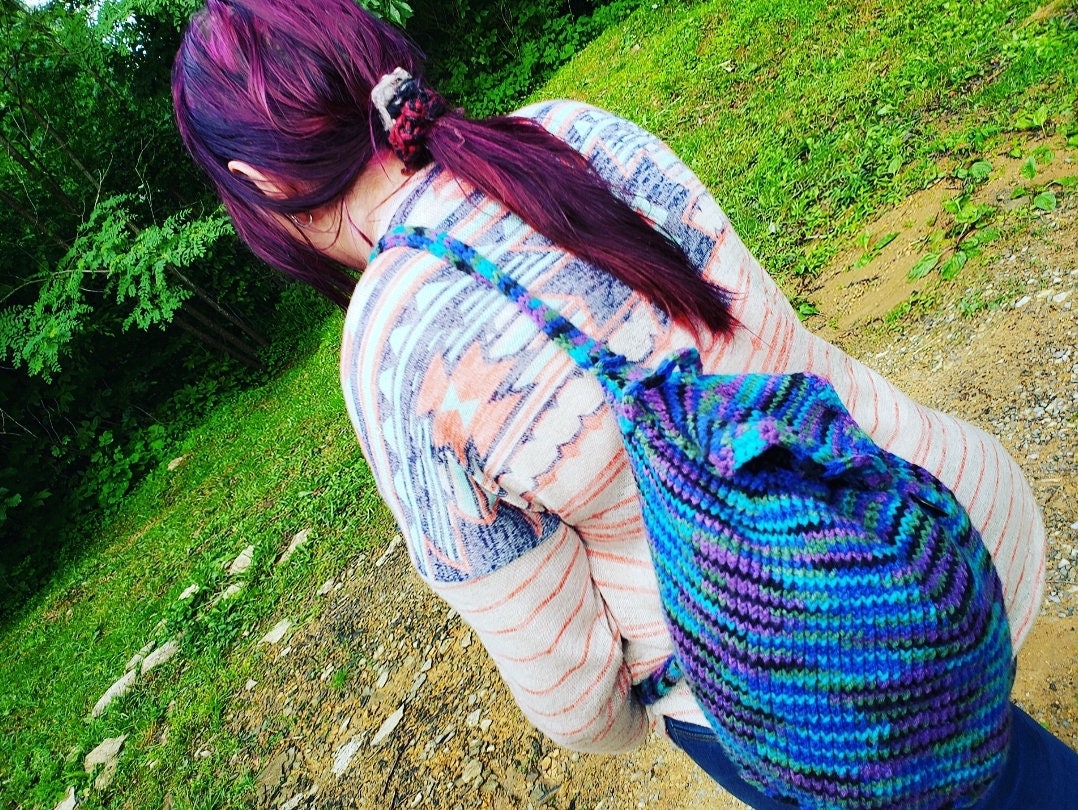 Santa Fe Nights Bag Pattern: Knit & Crochet Knapsack (Digital PDF) - Thumbnail 6