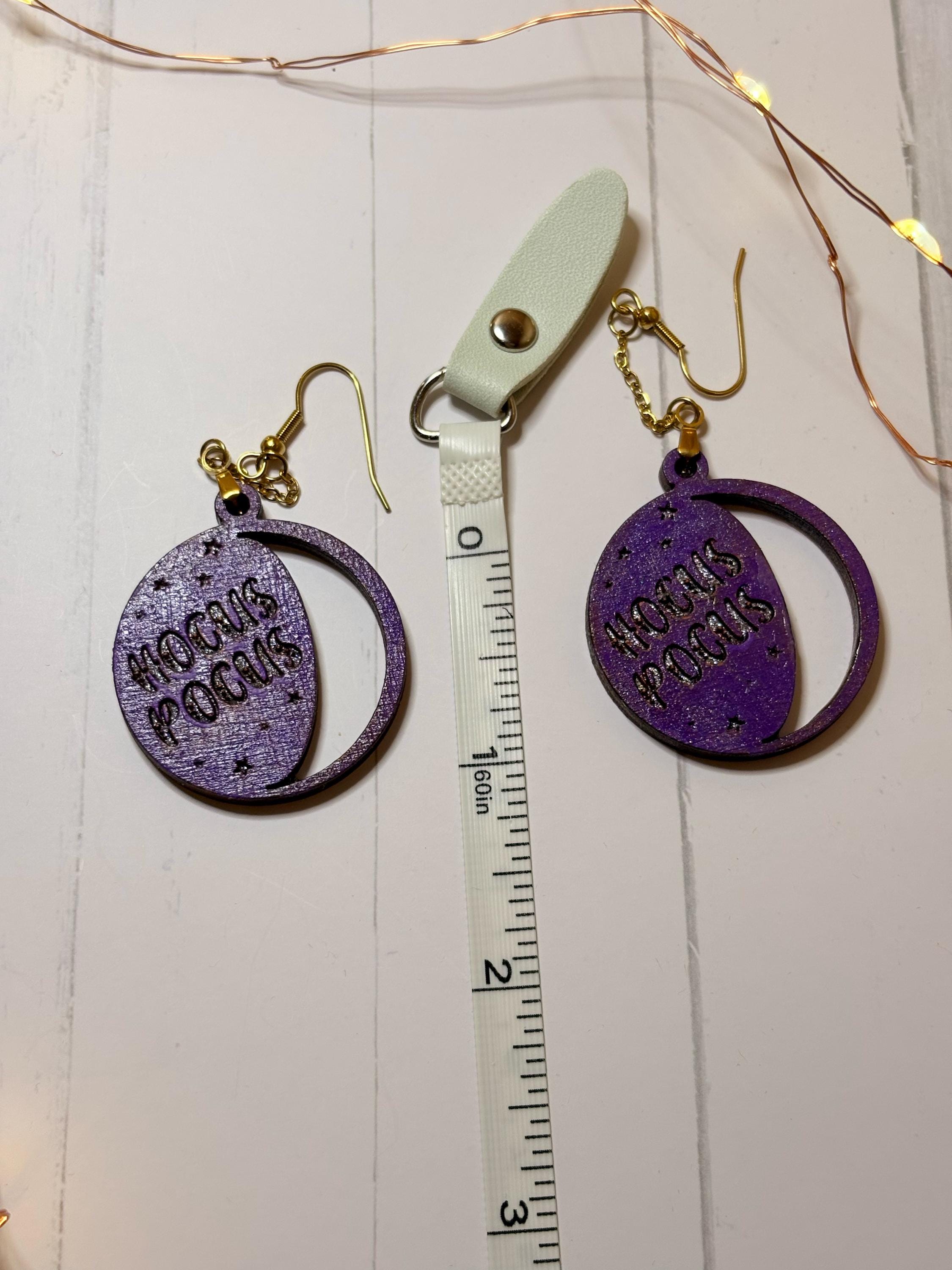 Grinning Jack-O'-Lantern Earrings | Small Halloween Pumpkin Dangles - Thumbnail 3
