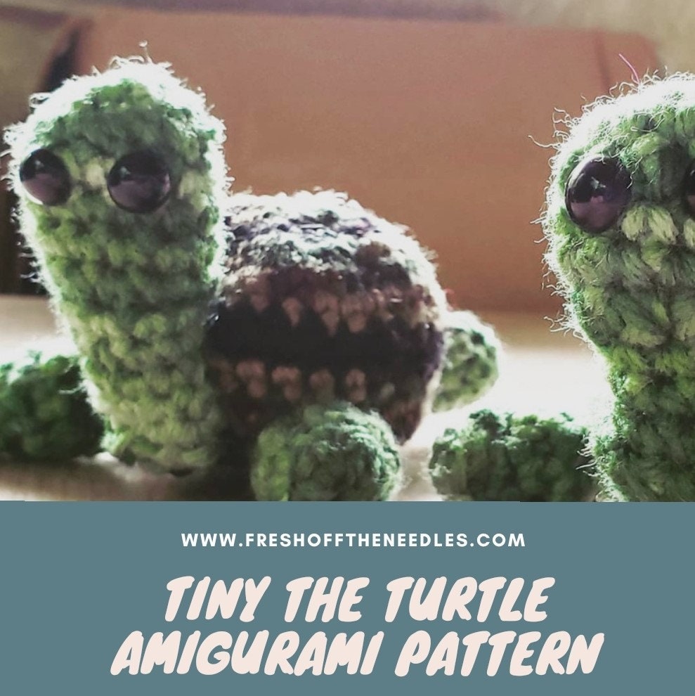 Tiny Turtle Amigurumi Crochet Pattern (PDF Download)