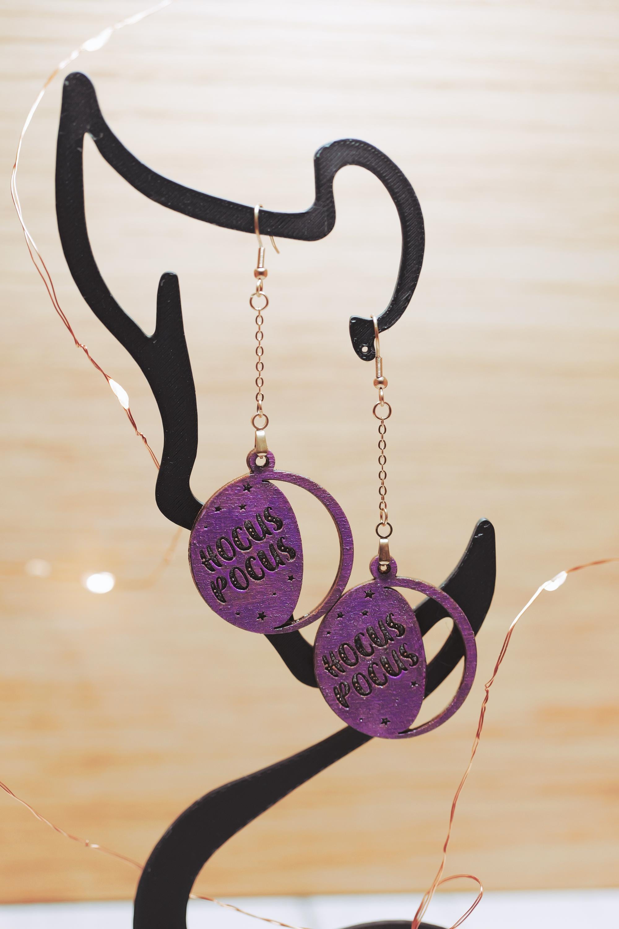 Grinning Jack-O'-Lantern Earrings | Small Halloween Pumpkin Dangles