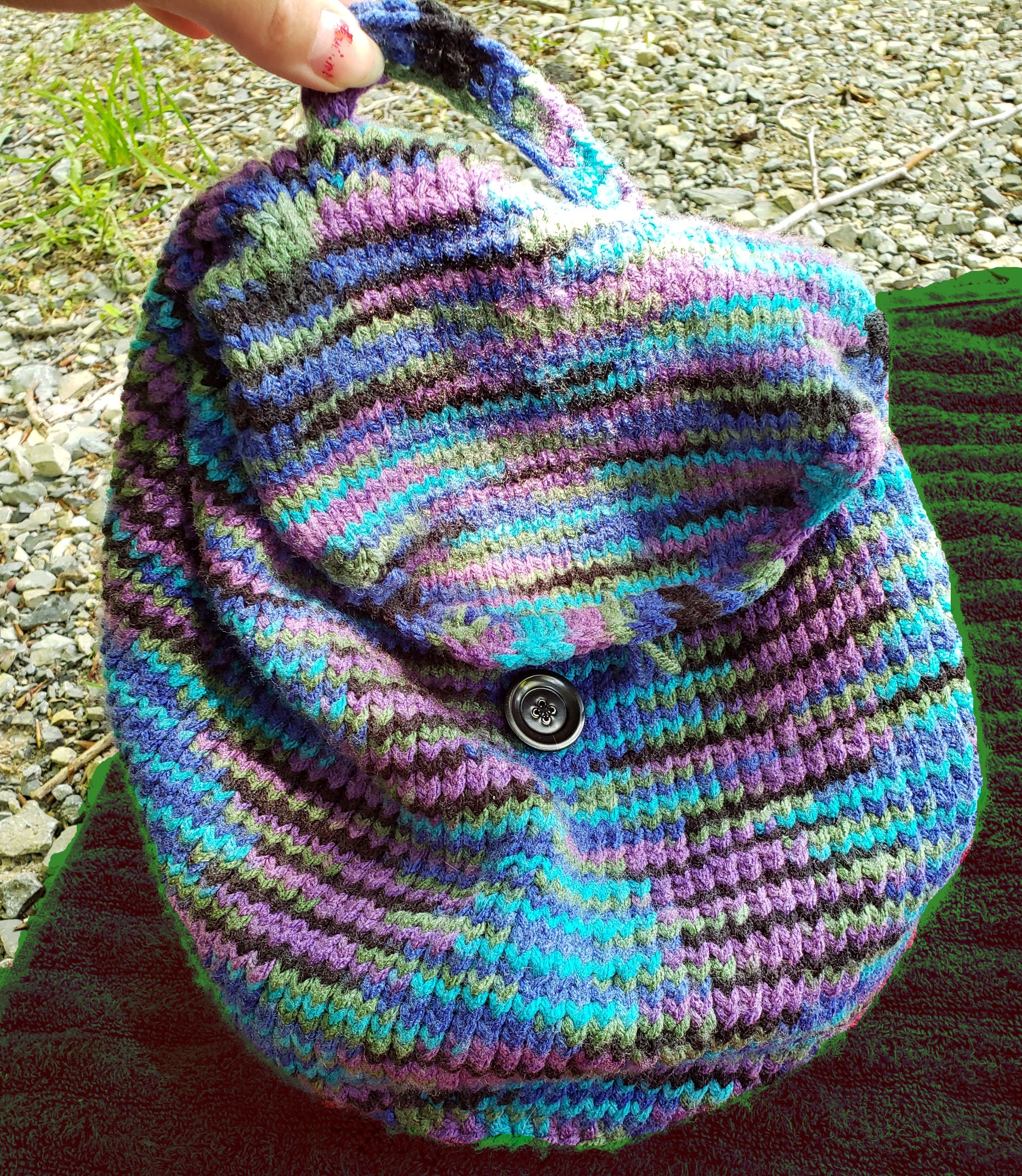 Santa Fe Nights Bag Pattern: Knit & Crochet Knapsack (Digital PDF)