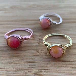 Anillo de Piedras Naturales de Oro