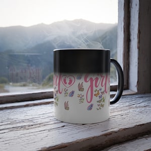 Gender Reveal Mug, it&#39;s a girl gender reveal mug, gender reveal gift idea, Change color gender reveal mug