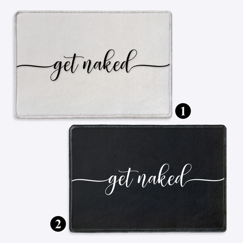 Get Naked Funny Bath Mat Bathroom Rug Bathroom Decor Bath Rug Etsy