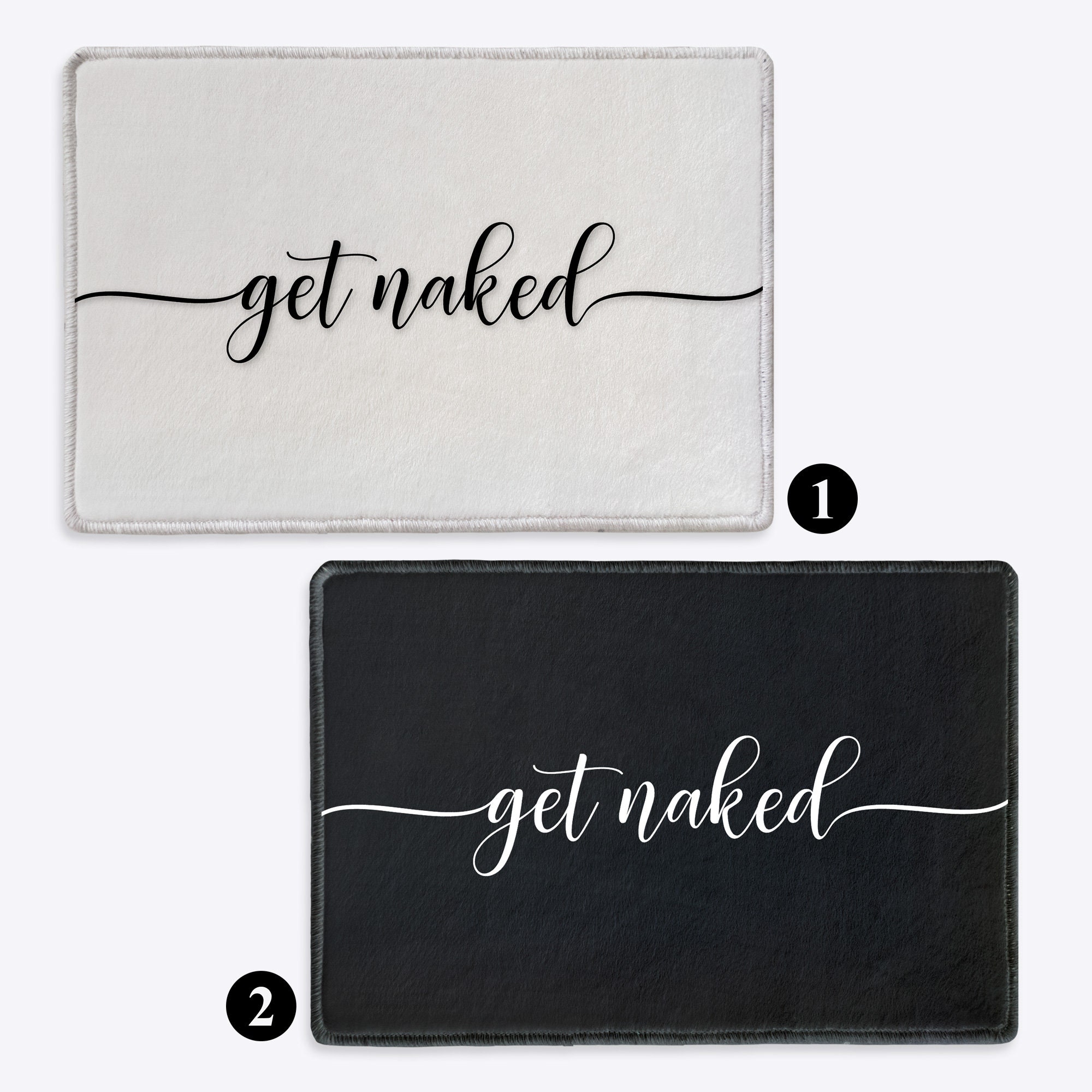 Get Naked Funny Bath Mat Bathroom Rug Bathroom Decor Bath Rug Etsy