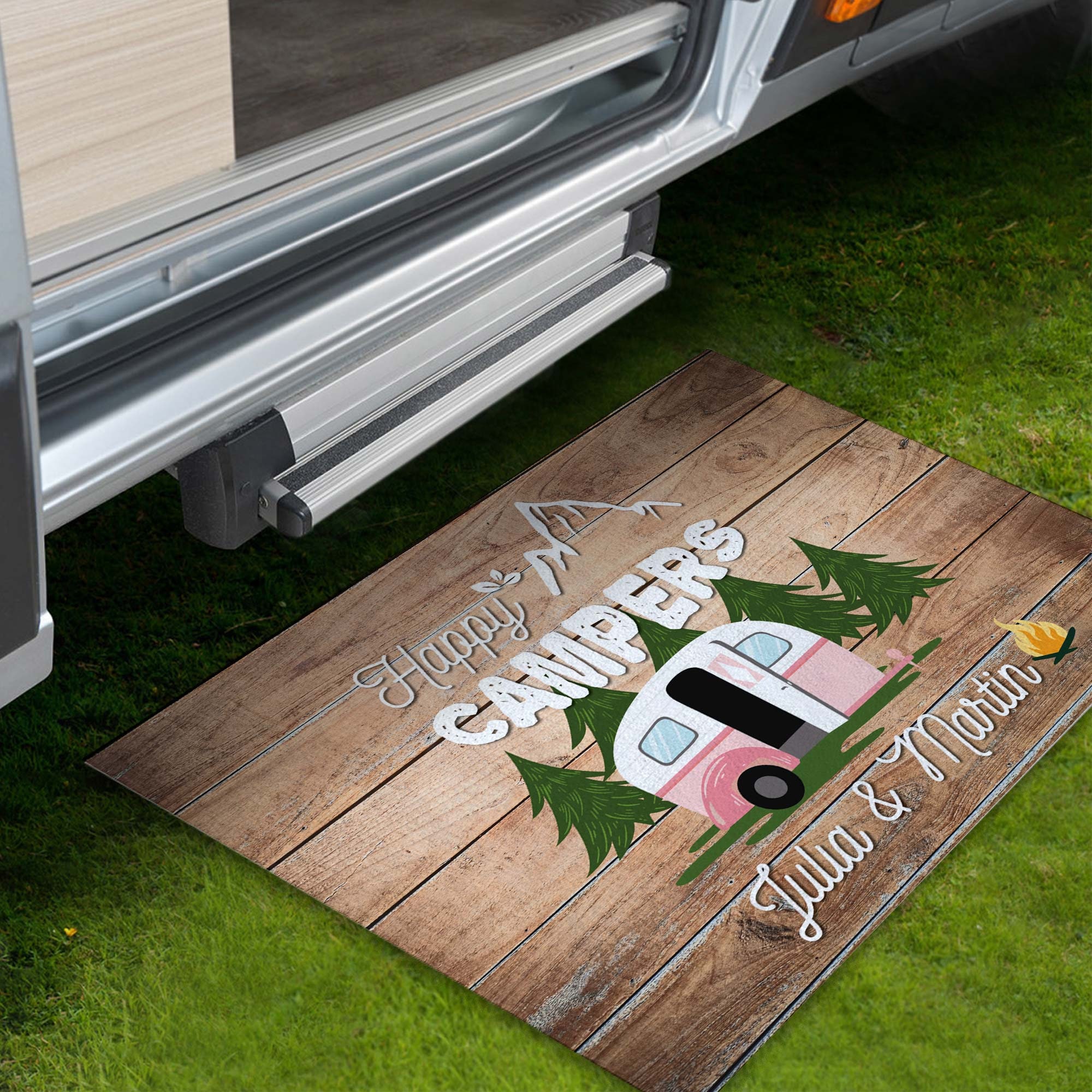 funny camping door mats