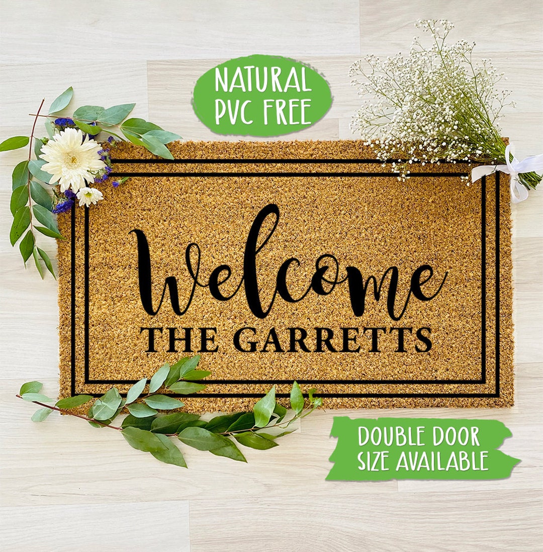 Personalized Family Name Welcome Doormat Funny Doormat Welcome Mat ...