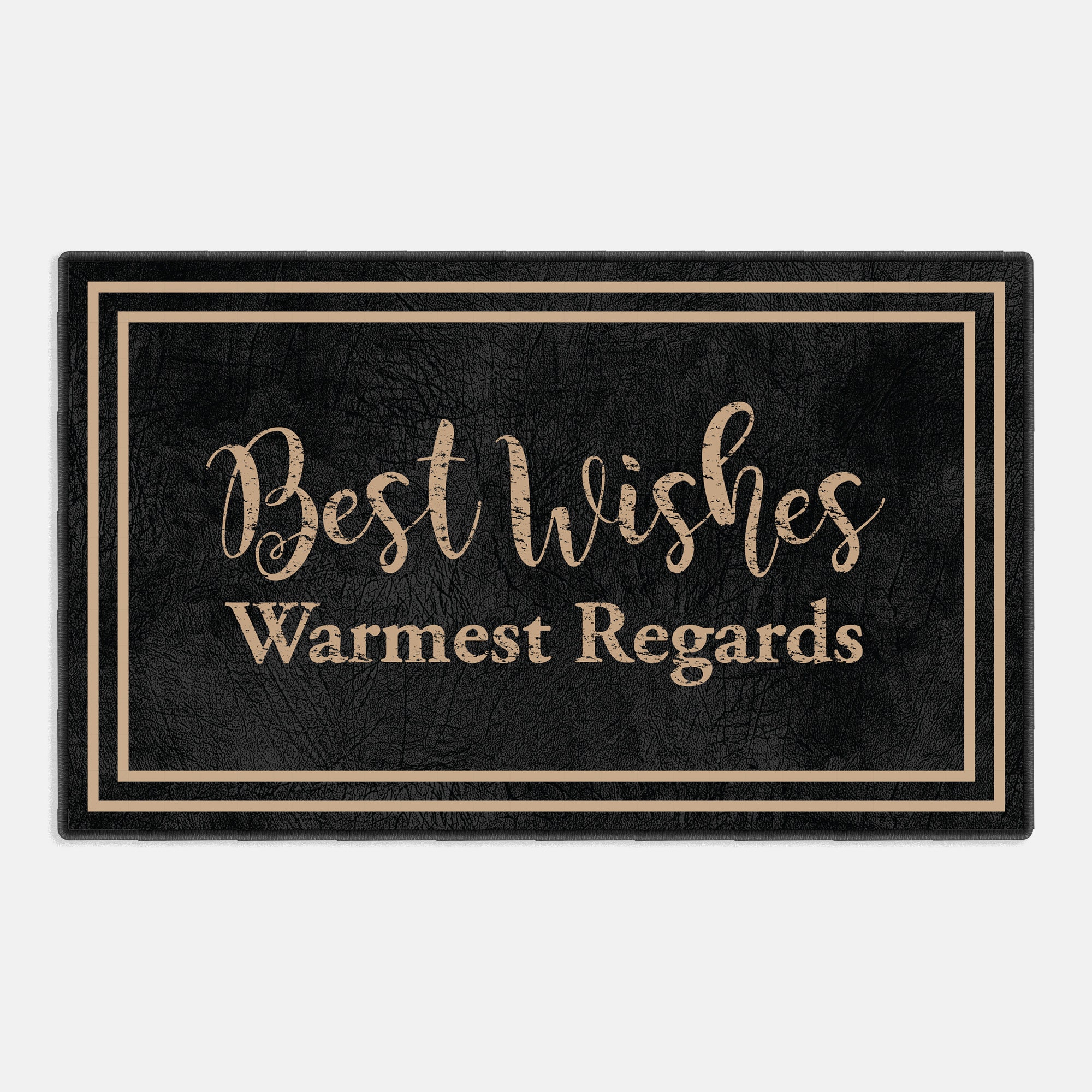Best Wishes Warmest Regards Floral Framed Neon Door Mat - Etsy