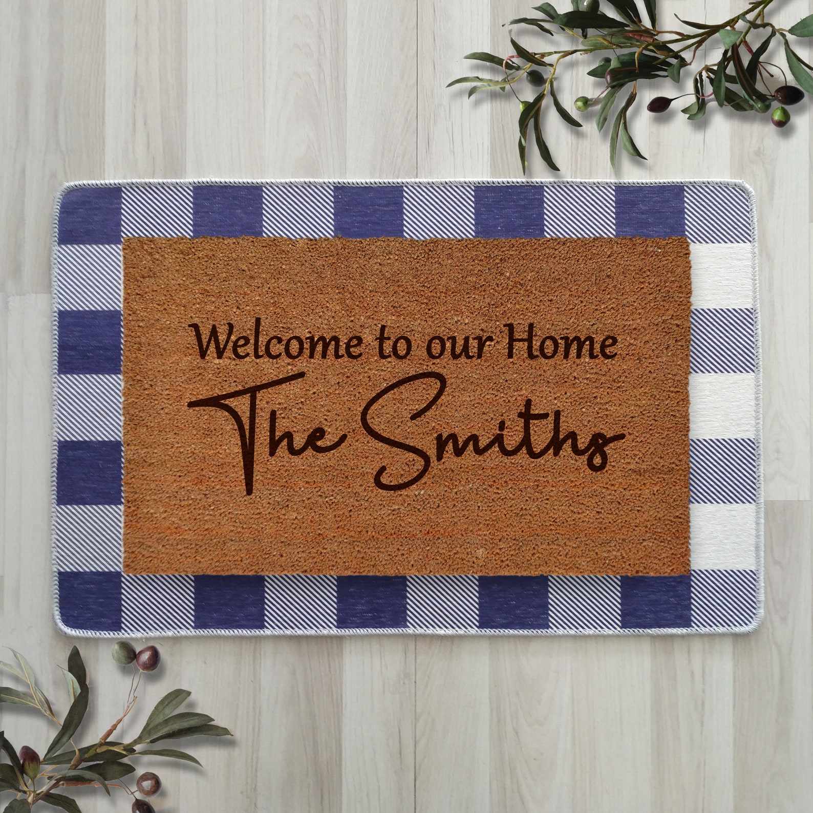 Layering Rug Under Doormat for S / M /L /XL Doormats Buffalo Etsy