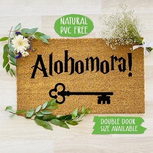 Magic Doormat Geek Chic Magical Fantasy, Natural Eco Friendly Coir Latex Mat Funny Movie Doormat TV Show Welcome Mat Housewarming Gift CC151