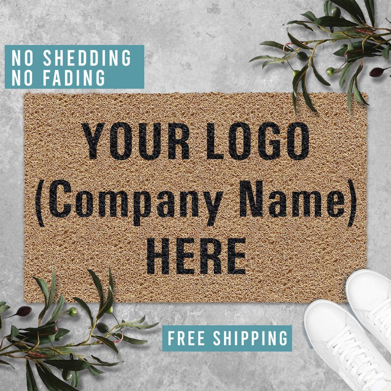 Your Logo Company Name Custom Doormat Personalized Doormat Etsy UK