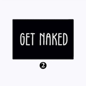 Get Naked Funny Bath Mat Bathroom Rug Bathroom Decor Bath Rug Black White Bath Mat BM011