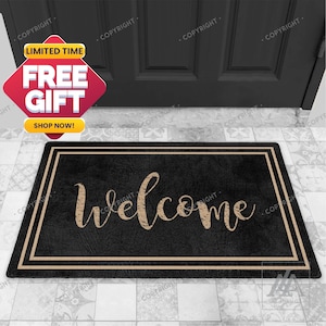 Onekie Indoor Door Mat, Retro Indoor Floor Mat - Non Slip Doormat