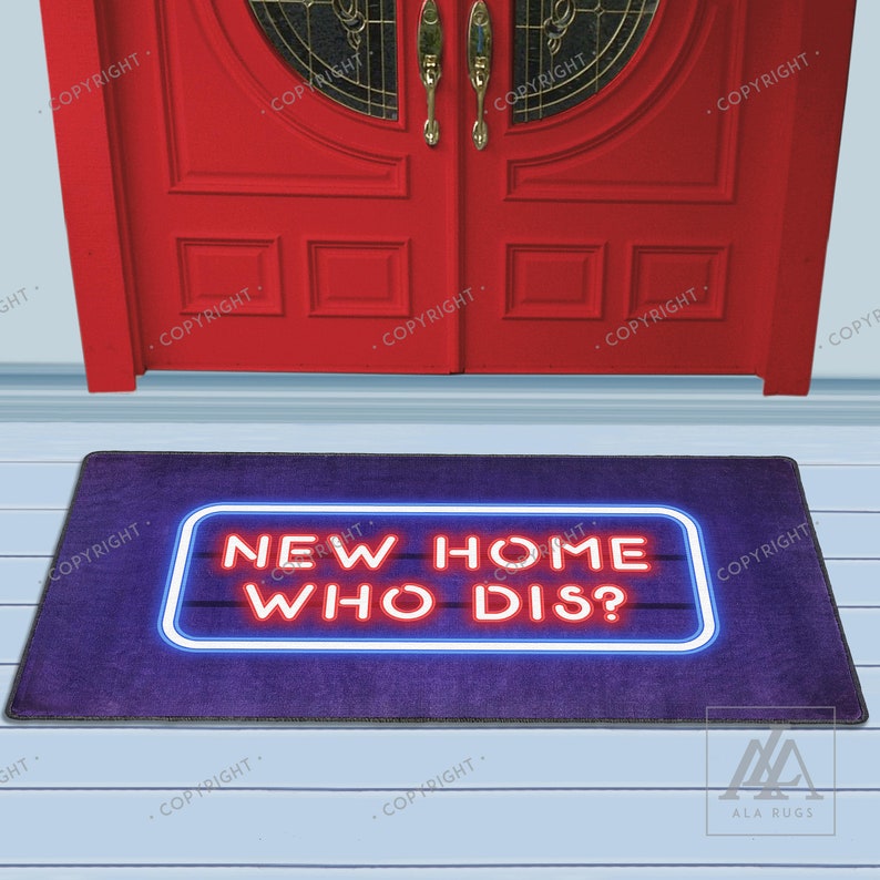 New Home Who Dis Xl Doormats Double Door Door Mat Welcome Mat Funny Doormats Housewarming Gift Custom Doormats Personalized Doormat