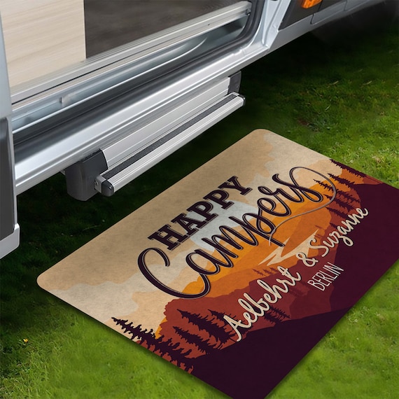 Happy Campers Doormat, Camping Mat, Camper Family Name Rug, Camping Gift  Accessories, Camping Decor, Personalized Custom Funny Doormat CM003 -   UK