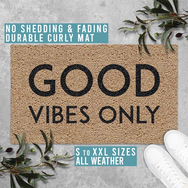 Good Vibes Only Door Mat Etsy