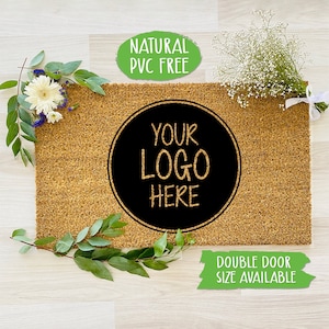 Your Logo Company Name Doormat, Funny Doormat, Welcome Mat, Farmhouse Rug, Outdoor Rug, Personalized Doormat, Housewarming Gift CC076
