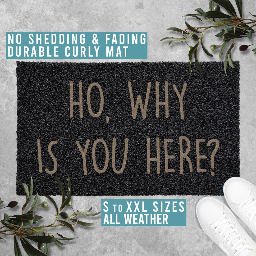 Ho Why is You Here Doormat Mat Funny Door Mat Etsy