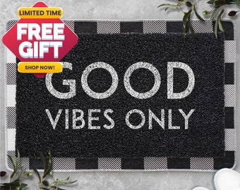 Good Vibes Only Door Mat | Etsy