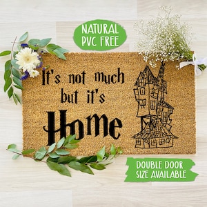 Wizard Home Doormat Funny Doormat Welcome Mat Farmhouse Rug Custom Doormat Housewarming Gift CC087