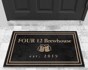 Your Logo Company Name Custom Indoor Doormat, Personalized Doormat, Housewarming Gift, Custom Welcome Mat DM01-059