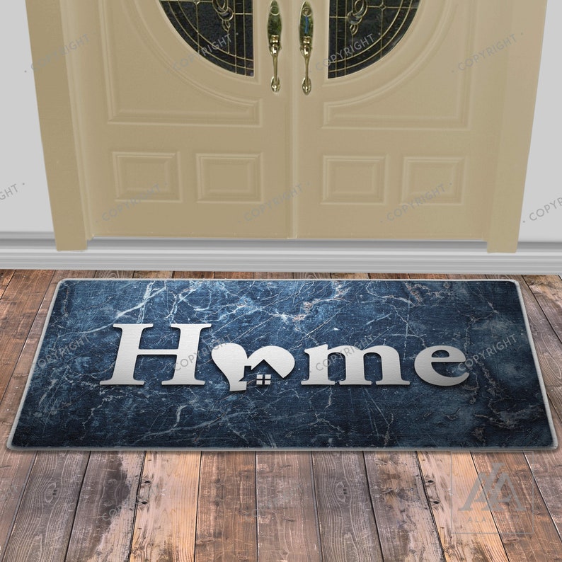 Home Goodbye Xl Doormats Blue Marble Double Door Doormat Welcome Mat Funny Doormats Housewarming Gift Custom Doormats Personalized