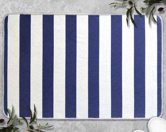 Striped Layered Rug, Layering Rug Under Doormat, Striped Rug, Welcome Mat, Farmhouse Woven Outdoor Rug, Porch Rug, Housewarming Gift LR01