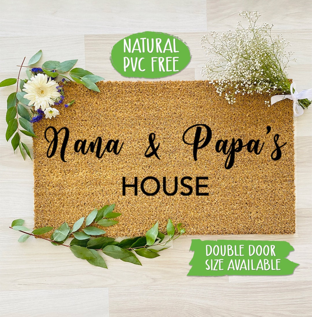 Nana & Papa's House Doormat Funny Doormat Mat Farmhouse Outdoor