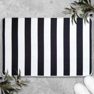 Striped Layered Rug, Layering Rug Under Doormat, Striped Rug, Welcome Mat, Farmhouse Woven Outdoor Rug, Porch Rug, Housewarming Gift LR02