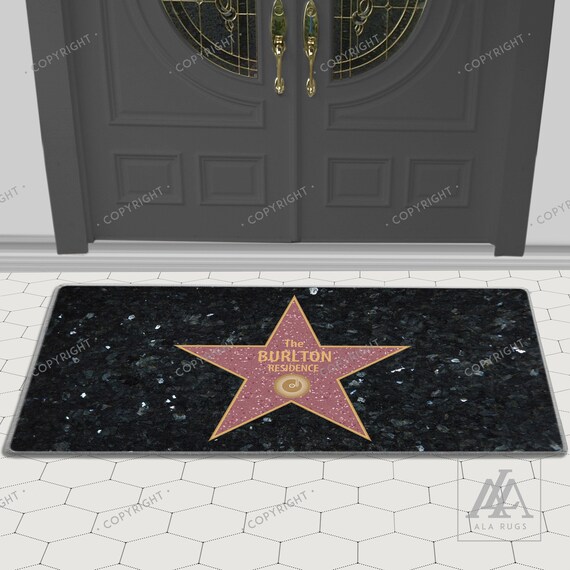 Welcome To The Xl Doormats Double Door Doormat Walk Of Fame Etsy