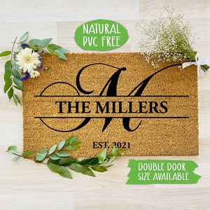 Personalized Family Name Welcome Doormat Funny Doormat Welcome Mat Farmhouse Outdoor Rug Custom Doormat, Housewarming Gift CC077
