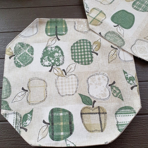Apple Placemats Etsy