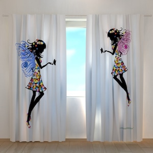 Beautiful fairies kids  room curtains Blackout curtains nursery