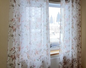 Curtains with grommets Linen blend grommet curtains Washable linen curtains Custom curtains Sheer linen curtains