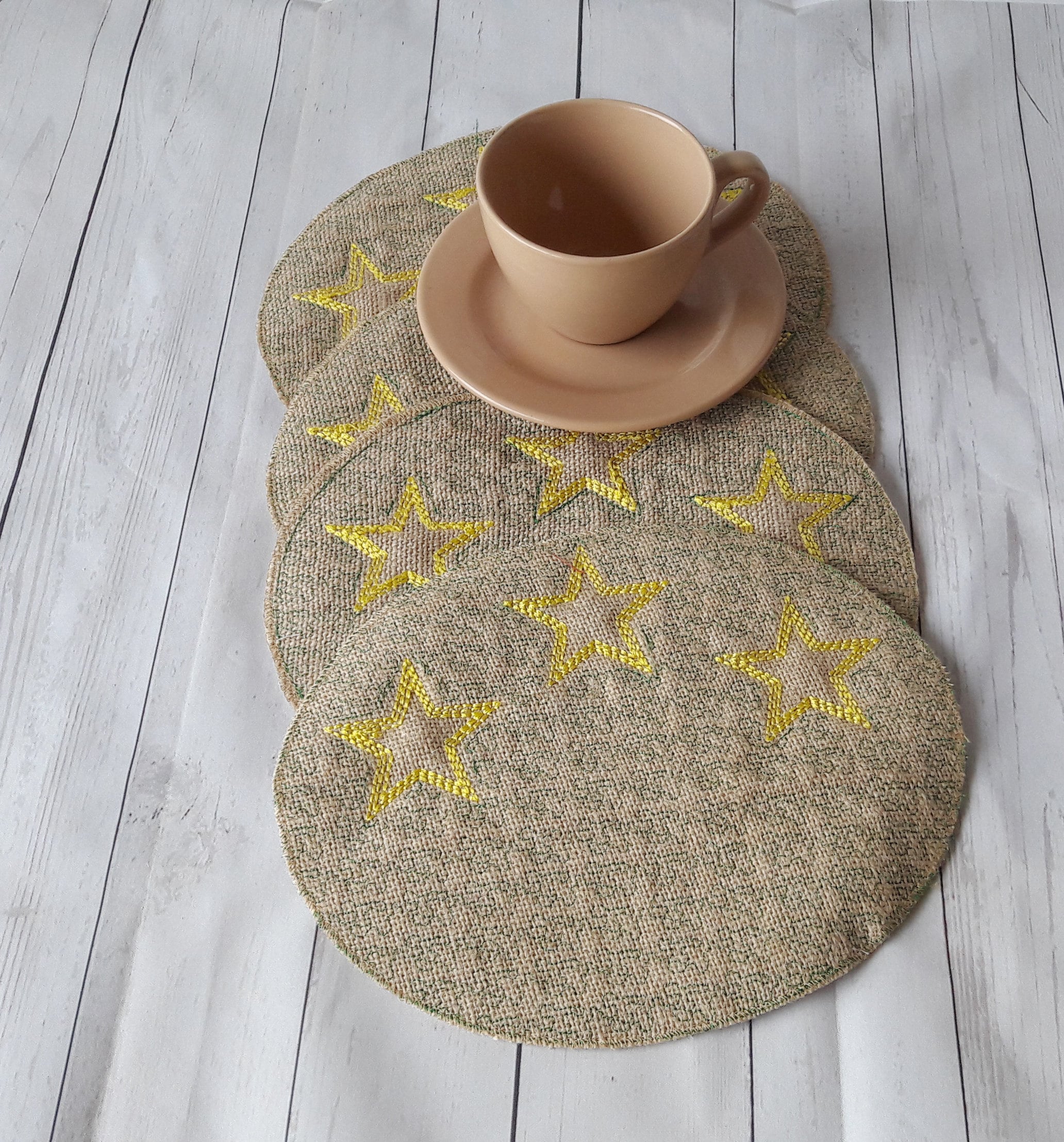 Placemats oval Placemats burlap Woven placemats Quilted Etsy