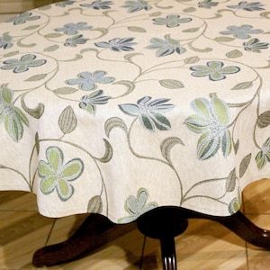 Custom tablecloth Floral tablecloth Mudcloth tablecloth Green