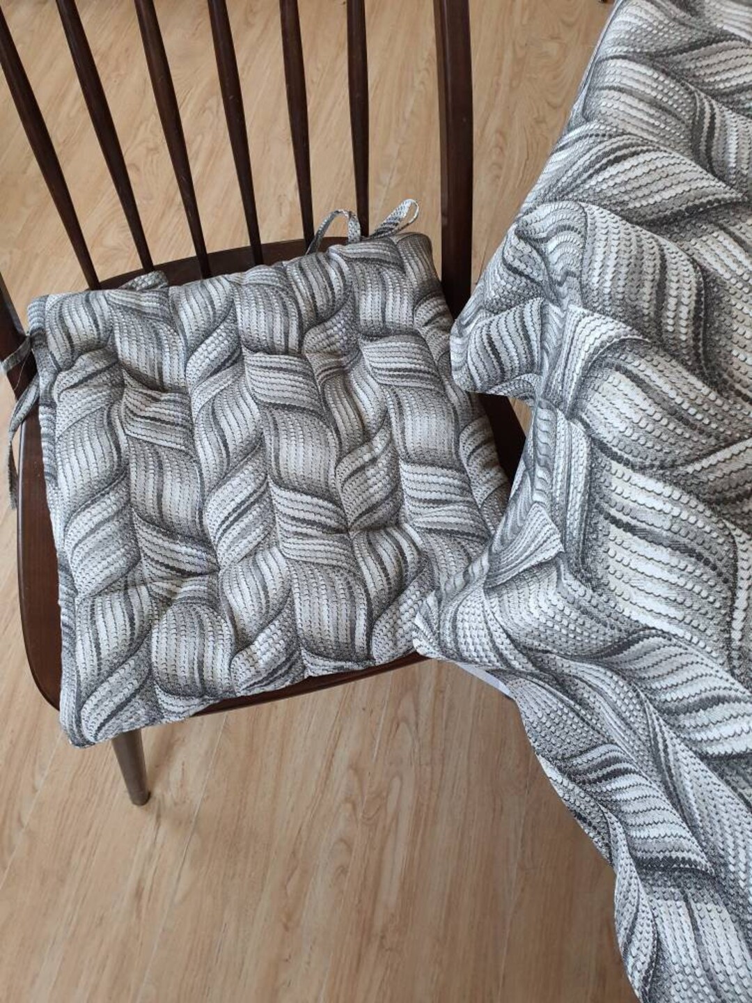 Linen Chair Pillows Gray Chair Pads Custom Chair Pads Dining Chair Pads