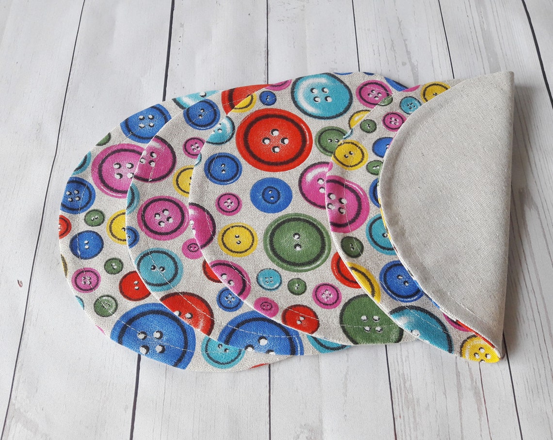 Placemats oval washable Placemats sets Linen placemats Etsy