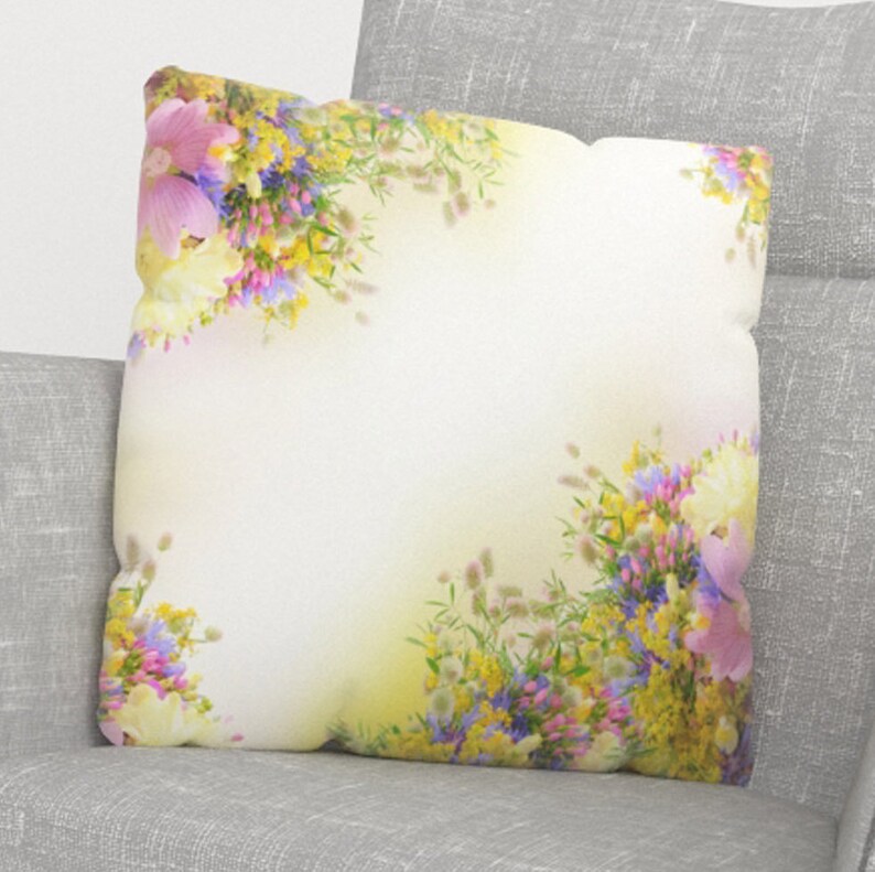 Pillow Cover Flower Pillow Case Decorative Pillow Etsy