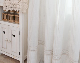 Curtain panels Linen  curtains Sheer curtains