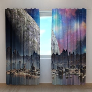 Curtains  panels Blackout curtains Living room curtains Space curtains Kids room curtains