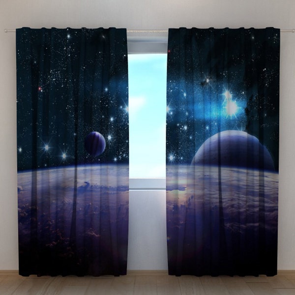 Space Curtains - Etsy