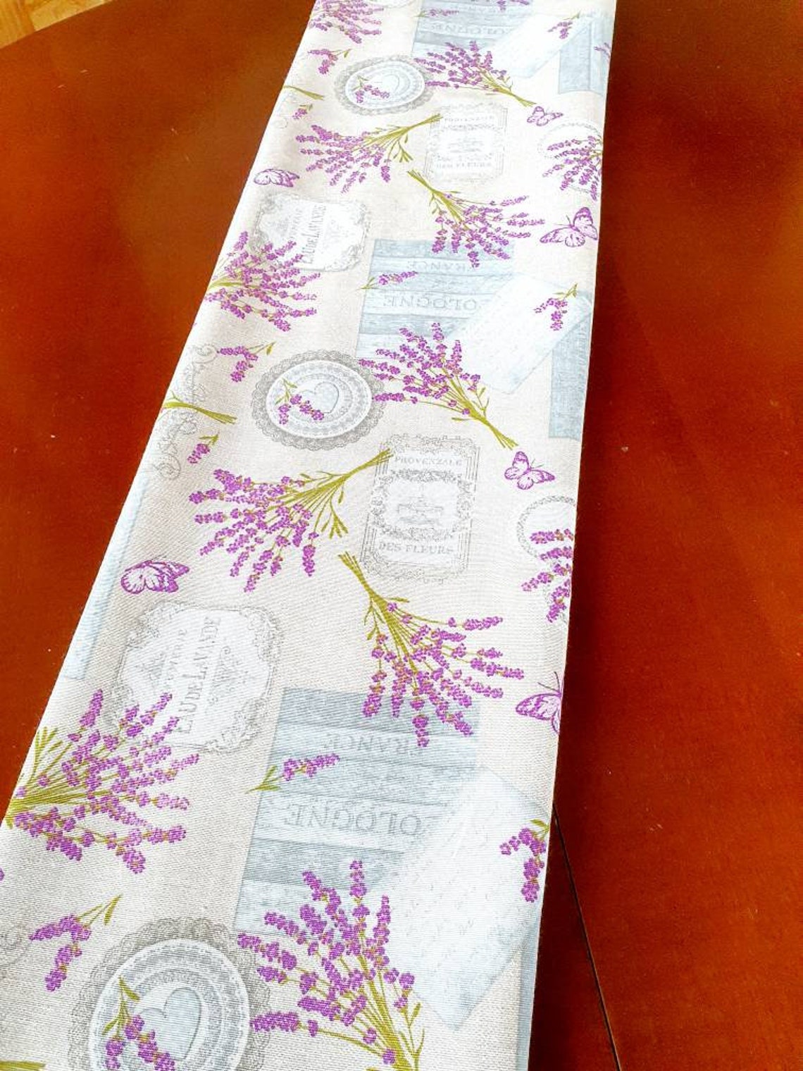 Table runner lavender Table runner custom Table runner Etsy